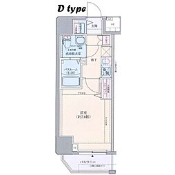 Osaka Metro千日前線 南巽駅 徒歩4分の賃貸マンション 2階1Kの間取り