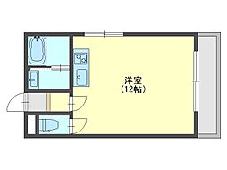 Osaka Metro中央線 深江橋駅 徒歩6分の賃貸マンション 1階ワンルームの間取り