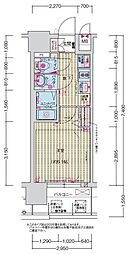 Osaka Metro中央線 深江橋駅 徒歩8分の賃貸マンション 6階1Kの間取り