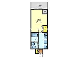 Osaka Metro今里筋線 今里駅 徒歩2分の賃貸マンション 1階1Kの間取り
