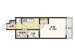 Osaka Metro千日前線 新深江駅 徒歩2分の賃貸マンション 10階1Kの間取り
