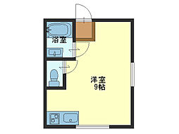 Osaka Metro中央線 深江橋駅 徒歩3分の賃貸マンション 6階ワンルームの間取り