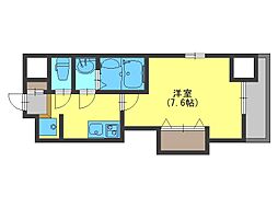 Osaka Metro千日前線 今里駅 徒歩8分の賃貸マンション 12階1Kの間取り