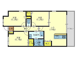 Osaka Metro中央線 緑橋駅 徒歩8分の賃貸マンション 12階3LDKの間取り