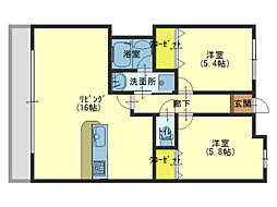間取図画像 2LDK