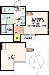 間取図画像 1K
