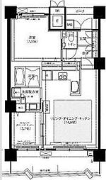 ロイヤルパークス桃坂 2LDKの間取図画像