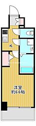 エスリード大阪上本町グリーズ 1Kの間取図画像