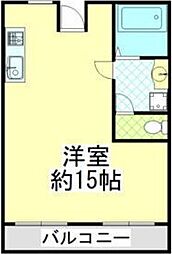 TATロイヤルハイツ ワンルームの間取図画像
