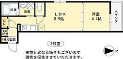 Fasecialipline 1LDKの間取図画像