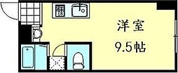 グレーシイコンドウ ワンルームの間取図画像