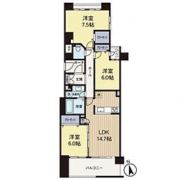 ナイスアーバンステイツ三ッ境 3LDKの間取図画像