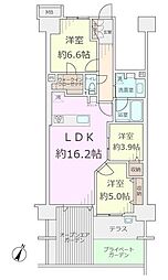 グランシティユーロコート赤羽 3LDKの間取図画像