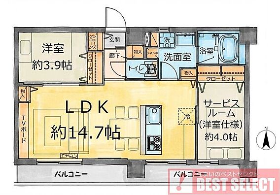 ■3階部分の南...