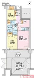 ジオ石神井公園 2LDKの間取図画像