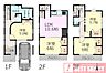 間取り：■建物面積：97．41m2の4ＬＤＫ＋車庫付き