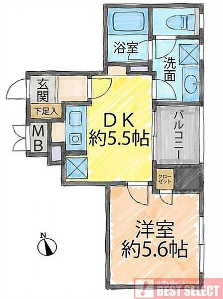間取りを拡大表示