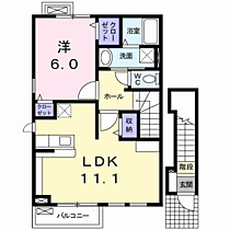 サンフラワー　Ｂ 201 ｜ 長野県千曲市大字粟佐1140-1（賃貸アパート1LDK・2階・46.09㎡） その2