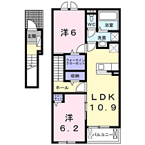 ル・ボートン 202 ｜ 長野県千曲市上山田温泉３丁目17-9（賃貸アパート2LDK・2階・58.60㎡） その2