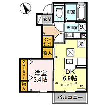 Ｊ-Ｒｏｏｍ妃　弐番館 106 ｜ 長野県千曲市大字屋代（賃貸アパート1DK・1階・31.47㎡） その2