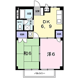 間取図画像 2DK
