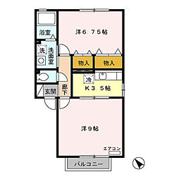 セジュールS・K 2Kの間取図画像