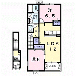グランフィオーレA 2LDKの間取図画像