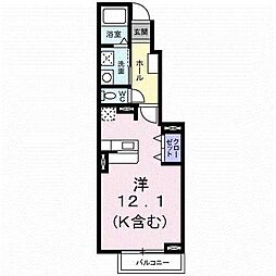 プリマクラッセ ワンルームの間取図画像