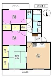 コンフォート北澤 3LDKの間取図画像