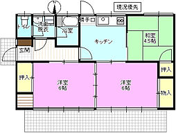 JR北陸新幹線 長野駅 4.6kmの賃貸一戸建て 1階3Kの間取り