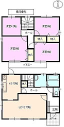 ロイヤルコート西尾張部　Ｅ 1階4LDKの間取り