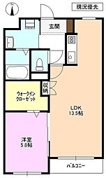 ラフィネ・ソレイユ 1LDKの間取図画像