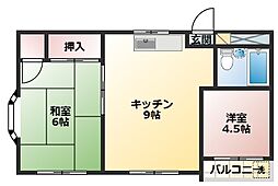 間取図画像 2DK