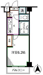 西武新宿線 下井草駅 徒歩9分の賃貸マンション 4階1Kの間取り