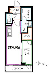 東京メトロ丸ノ内線 東高円寺駅 徒歩7分の賃貸マンション 1階1DKの間取り