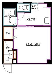 東京メトロ丸ノ内線 新高円寺駅 徒歩3分の賃貸マンション 1階1Kの間取り