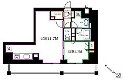 JR総武線 阿佐ケ谷駅 徒歩5分の賃貸マンション 4階1LDKの間取り