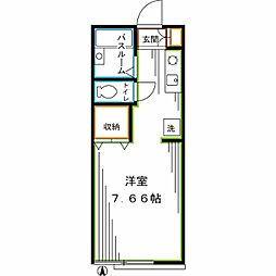 JR総武線 中野駅 徒歩14分の賃貸アパート 1階1Kの間取り