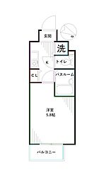 エクセリア高円寺 1Kの間取図画像