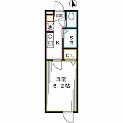 リブリ・NS 1Kの間取図画像