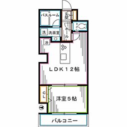 ブライズ方南町 1LDKの間取図画像