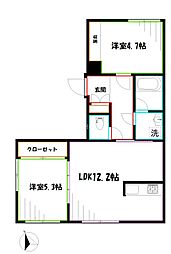 コフレ吉祥寺本町 4階2LDKの間取り