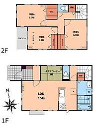 並木町3丁目戸建賃貸住宅 3SLDKの間取り