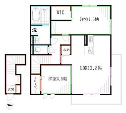 ソラーナ国分寺II 2階2LDKの間取り