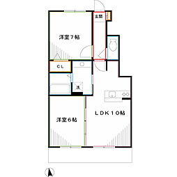 間取図画像 2LDK