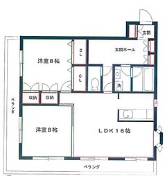 間取図画像 2LDK