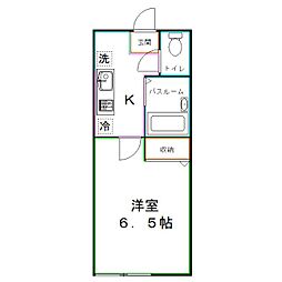 ハイヴィレッジ国分寺 1Kの間取図画像