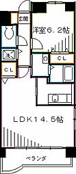 グランツモーデ 1LDKの間取図画像