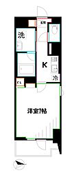 グランドレジデンスミタカ 1Kの間取図画像