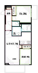カールスルーエ吉祥寺 1SLDKの間取図画像